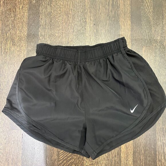 Black Nike Tempo Women's Brief-Lined Running Shorts - Picture 1 of 3